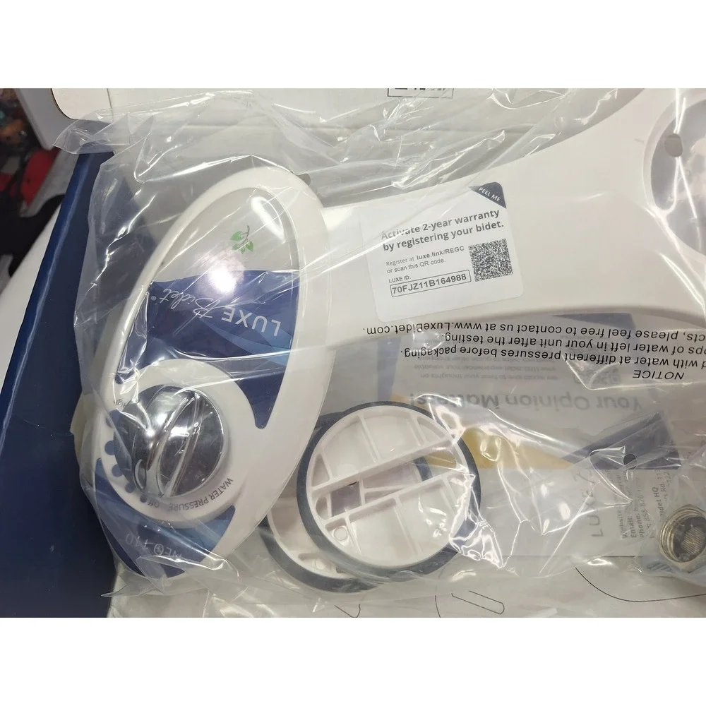 LUXE Bidet NEO 110 Blue Non-Electric Bidet Toilet Attachment Retractable Nozzle